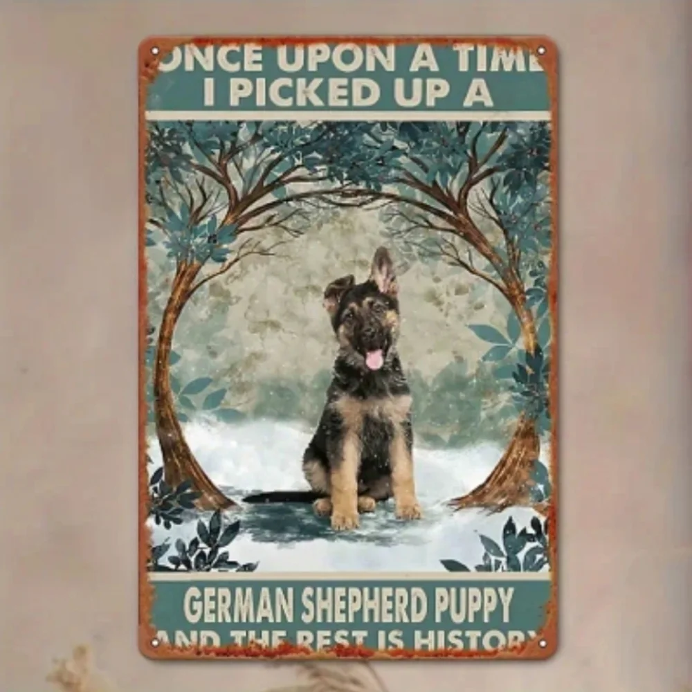 Samson's Puppy Story Metal Sign